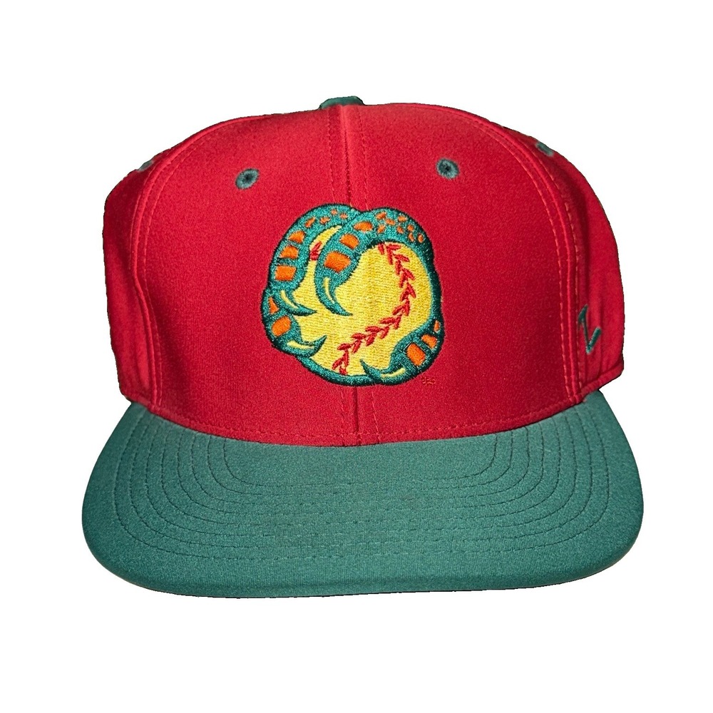 Boise Hawks Hat Fitted Stretch Red Green MILB Baseball Zephyr Cap Size 7 1/4